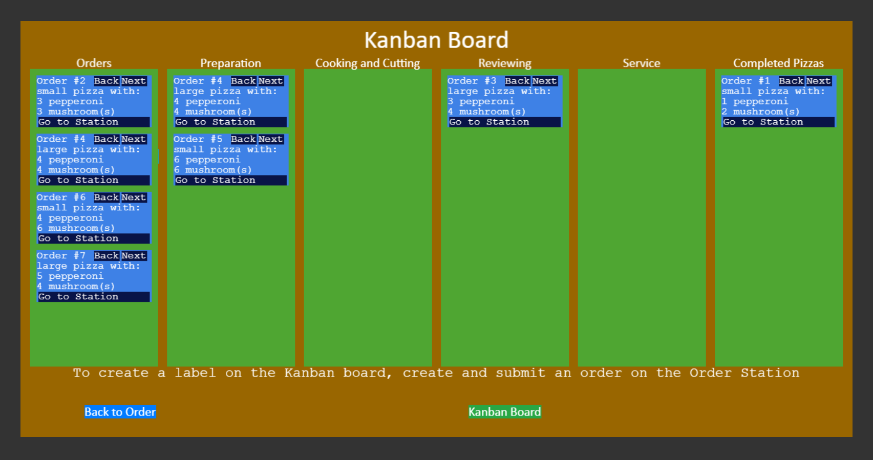 Image for the Agile Kanban Pizza Game project